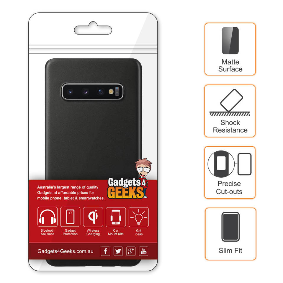 Flexi Slim Stealth Case for Samsung Galaxy S10 - Black (Matte)